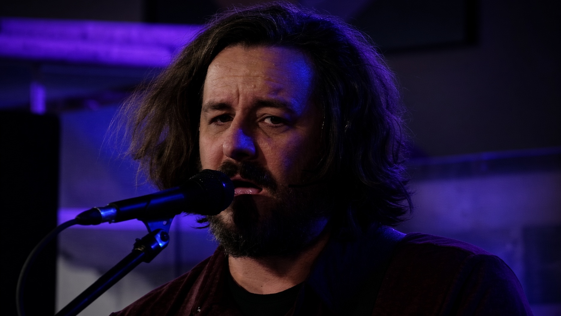 Sean Lewis of Good God Father singing live